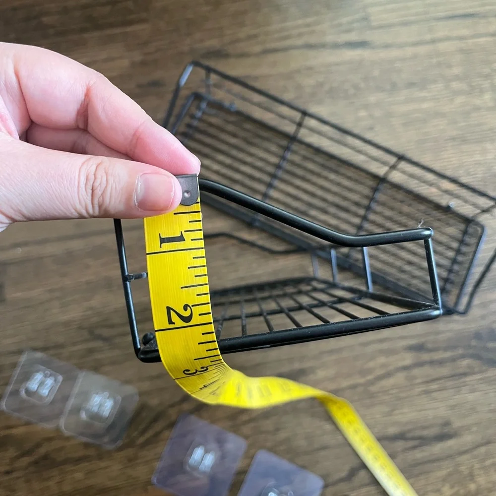 Shower Caddy Shelf with Hooks Storage Rack Organizer for Bathroom - 2 Pack